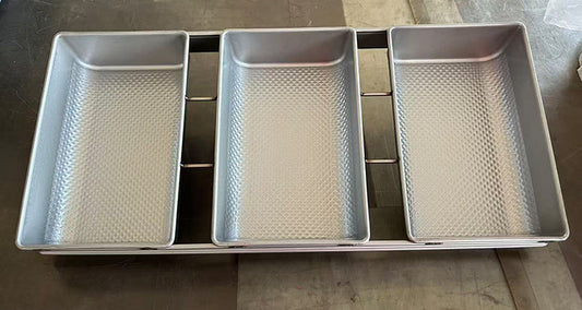 Custom 3 Straps Loaf Pan for US Bakery Customer