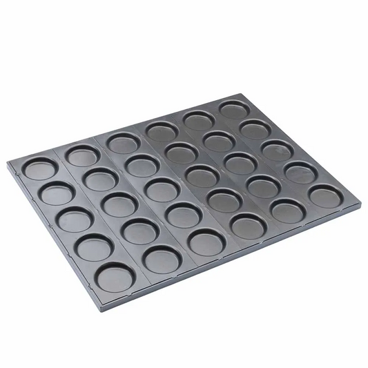 30 Cups 800x600x21.5mm Aluminum Alloy Non-Stick Hamburger Bun Pan