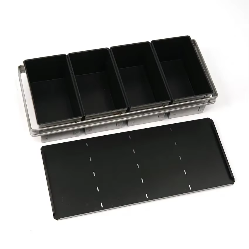 4 Straps 590x260x118mm Aluminized Steel Custom Non Stick Commercial Toast Bread Loaf Pan With Lid