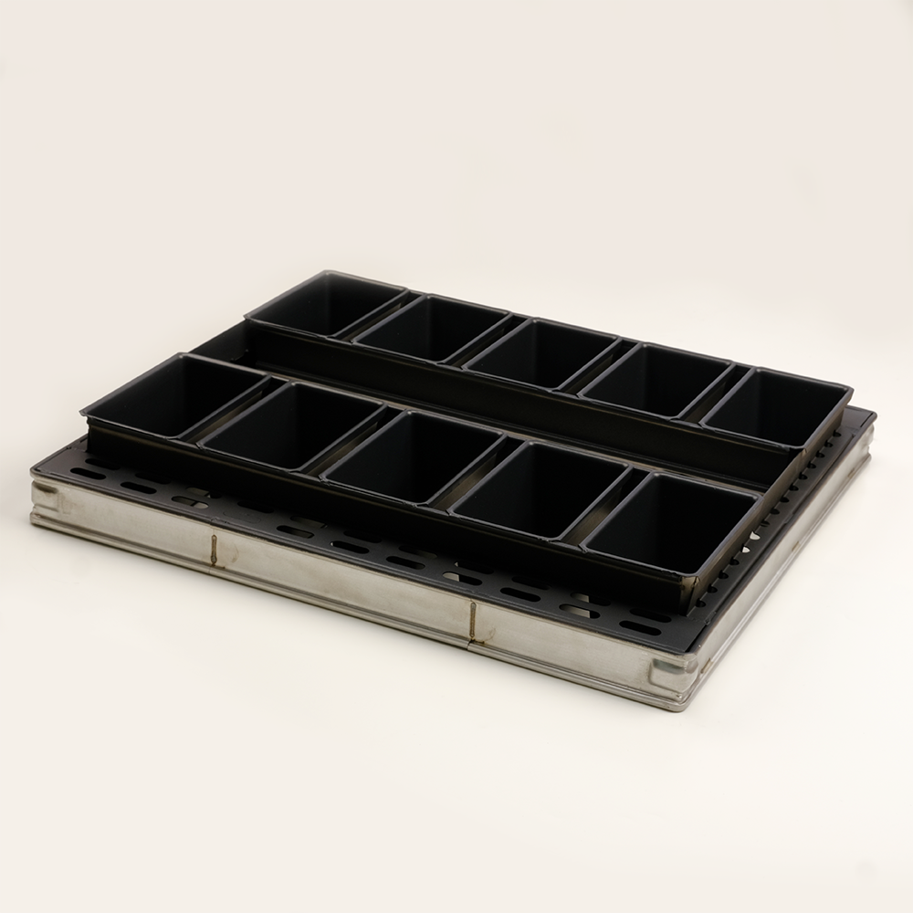 10 Straps 500x540x81mm Aluminized Steel Non Stick Loaf Pan Custom Bread Baking Pan