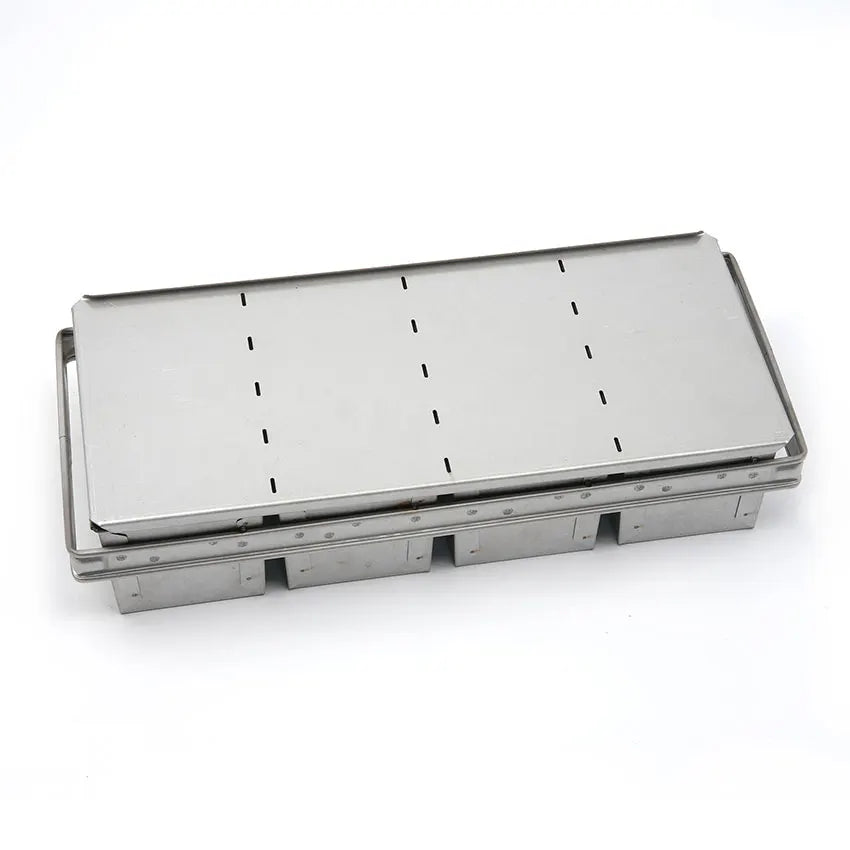 4 Straps 590x260x118mm Aluminized Steel Custom Non Stick Commercial Toast Bread Loaf Pan With Lid