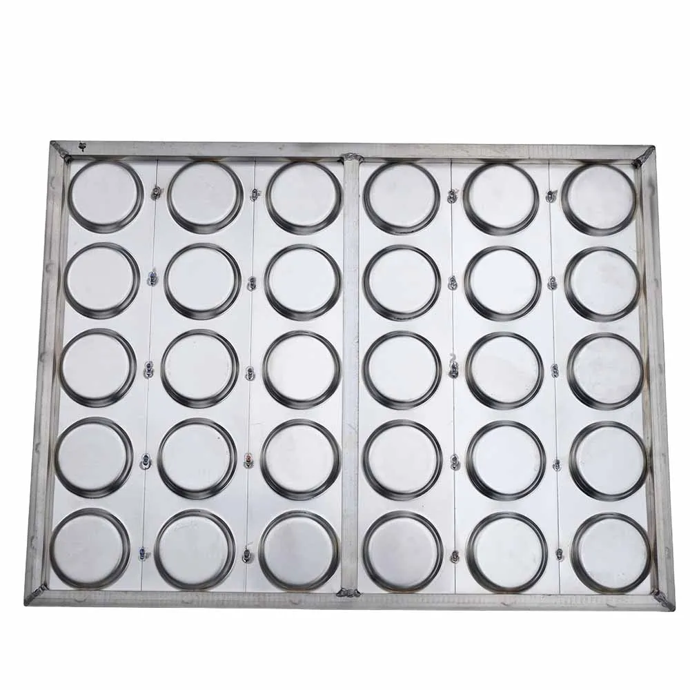30 Cups 800x600x21.5mm Aluminum Alloy Non-Stick Hamburger Bun Pan