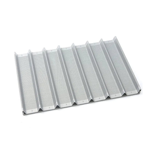 7 Rows 657.2x454x36.5mm Aluminum Non-stick Baguette Tray