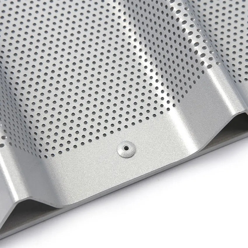 7 Rows 657.2x454x36.5mm Aluminum Non-stick Baguette Tray