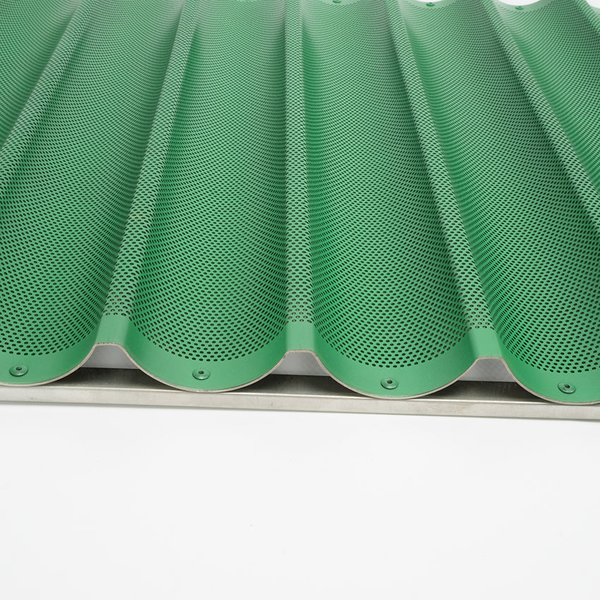 9 Rows 600x800x36mm Aluminium Perforated Nonstick Baguette Tray